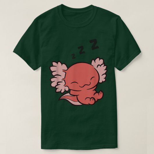 Slaapende Aolotl Lazy Aolotls T-shirt (Design voorkant)