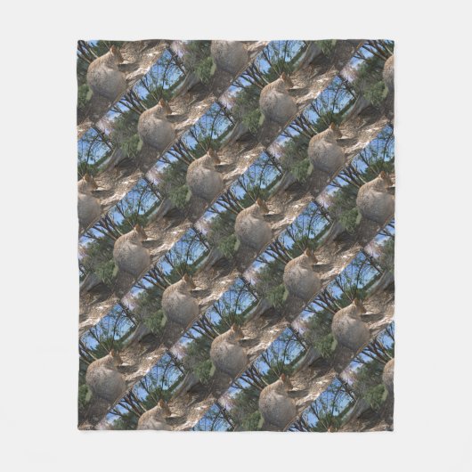 Slaapende Australian Quokka Fleece Deken (Voorkant)