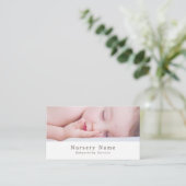 Slaapende Baby, Babysitter, Dagverzorging, Nursery Visitekaartje (Staand voorkant)