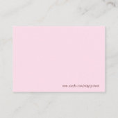 Slaapende Baby Cadeaukaart Informatiekaartje (Achterkant)