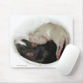 Slaapende baby rat muismat (Met muis)