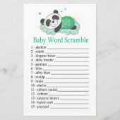 Slaapende Baby woordscramble (Voorkant)