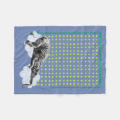 Slaapende babymandje fleece deken (Voorkant (Horizontaal))