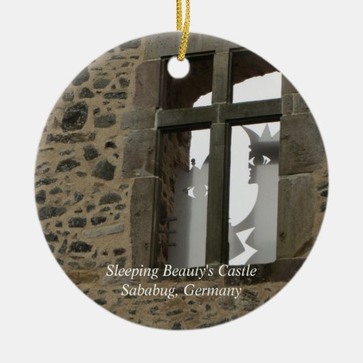 Slaapende Beauty's Castle Keramisch Ornament (Voorkant)