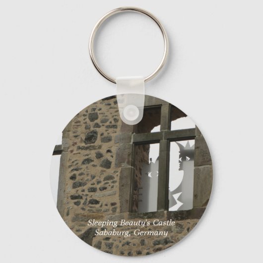 Slaapende Beauty's Castle Sleutelhanger (Voorkant)
