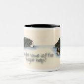 Slaapende Berners Tweekleurige Koffiemok (Center)