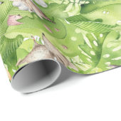 Slaapende bosdieren in Oerwoud Cadeaupapier (Rol Hoek)