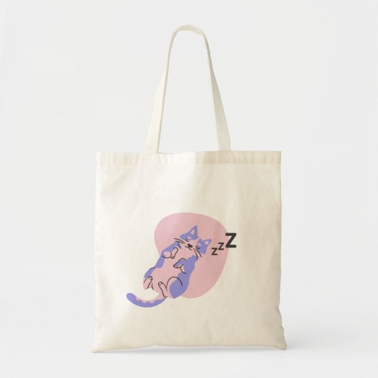 Slaapende Canvas tassen voor het kattenpatroon (Voorkant)