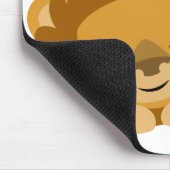 Slaapende Cartoon Lion mousepad Muismat (Hoek)