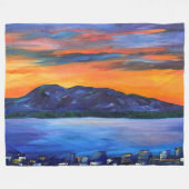 Slaapende damesdeken  fleece deken (Voorkant (Horizontaal))