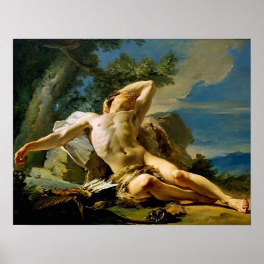 Slaapende Endymion Poster (Voorkant)