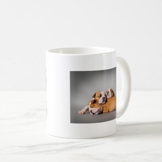 Slaapende Engelse bulldog Koffiemok (Voorkant rechts)