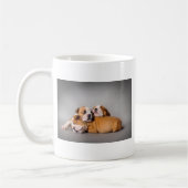Slaapende Engelse bulldog Koffiemok (Links)
