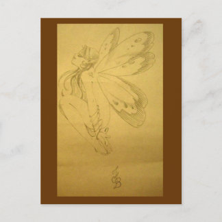 Slaapende fee briefkaart