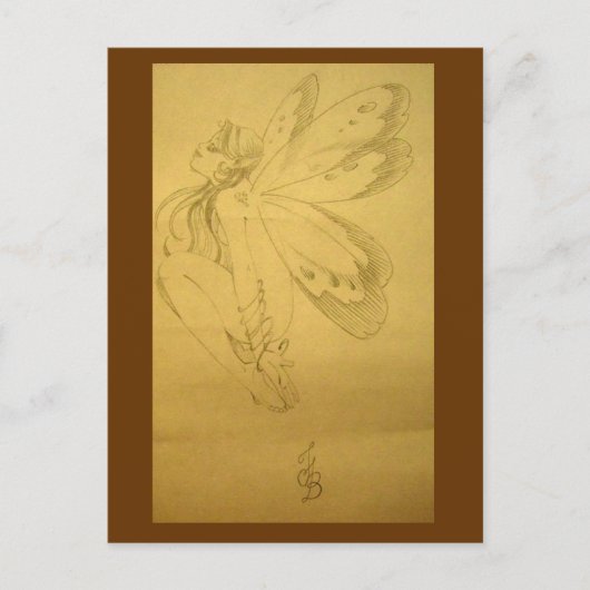 Slaapende fee briefkaart (Voorkant)