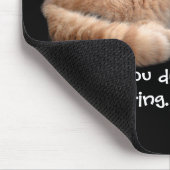 Slaapende Ginger Cat Funny Wake' Quote Muismat (Hoek)