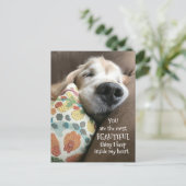 Slaapende Golden Retriever Mooie liefde Briefkaart (Staand voorkant)
