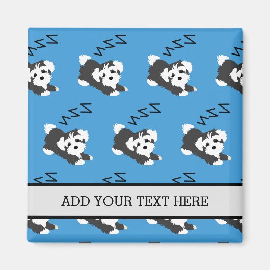 Slaapende Havanese Dog Animals Lover ZZZZ Pet Owne Magneet (Voorkant)