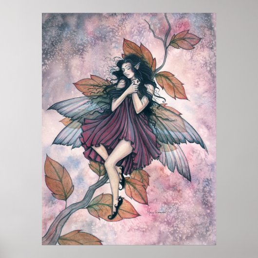 Slaapende Herfstfee Poster van Molly Harrison (Voorkant)