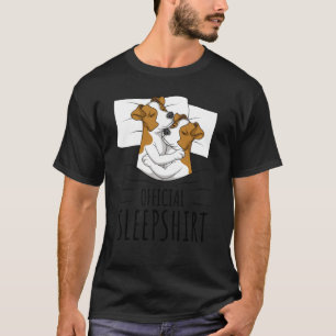 Slaapende Jack Russell Terrier Pajamas Officiële v T-shirt