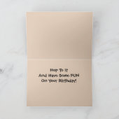 Slaapende Kangaroo Birthday Kaart (Binnen)