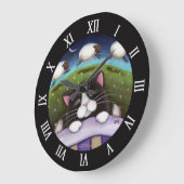 Slaapende kat en muizendromen van schapen grote klok (Hoek)