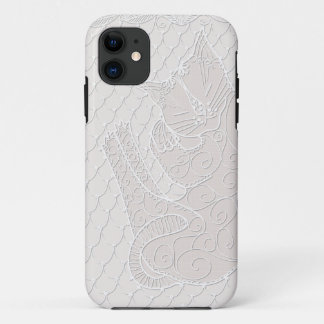 Slaapende kat kant Doily (haat) on phone case