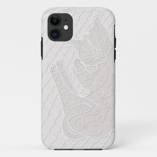 Slaapende kat kant Doily (haat) on phone case (Achterkant)