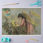 Slaapende kerstBaby Angel Tissuepapier (Craft)