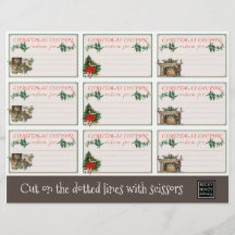 Slaapende kerstcoupons