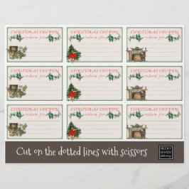 Slaapende kerstcoupons flyer