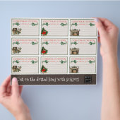 Slaapende kerstcoupons flyer (Hand)