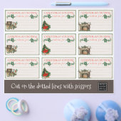 Slaapende kerstcoupons flyer (Enkel)