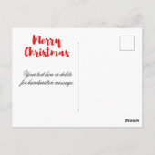 Slaapende kerstkat Waterverf Wreater Greenery Briefkaart (Achterkant)