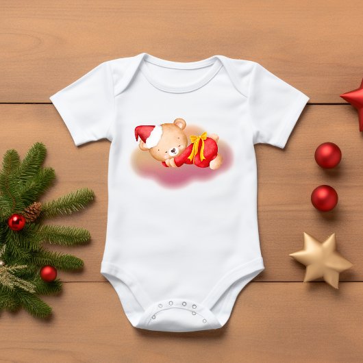 Slaapende kerstkeuken met Beer Romper