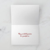 Slaapende kerstrector kaart (Binnen)