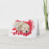 Slaapende kerstrector kaart (Voorkant)