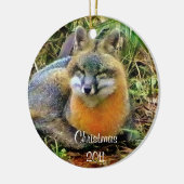 Slaapende kerstversiering keramisch ornament (Links)