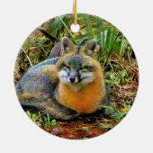 Slaapende kerstversiering keramisch ornament (Achterkant)