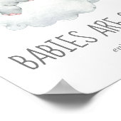 Slaapende kleine olifant-meisjesbaby's zijn lekker poster (Hoek)