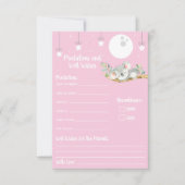 Slaapende Koala Baby shower Voordicties en welverd Kaart (Voorkant)