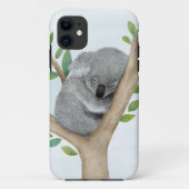 Slaapende Koala Beer iPhone Case (Achterkant)