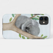 Slaapende Koala Beer iPhone Case (Achterkant (horizontaal))