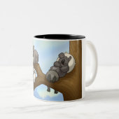 Slaapende Koala-Mok Tweekleurige Koffiemok (Voorkant rechts)