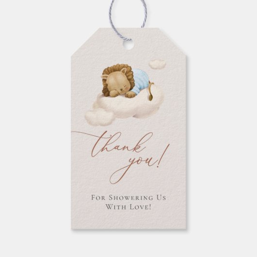 Slaapende Labels met leeuwenkruid Cadeaulabel (Achterkant)