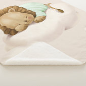 Slaapende lion Cub Sherpa Blanket Sherpa Deken (3/4)