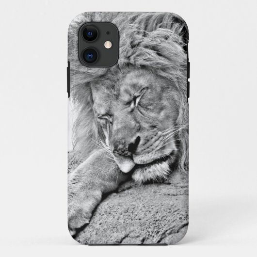 Slaapende lion iPhone 5 Hoesje (Achterkant)