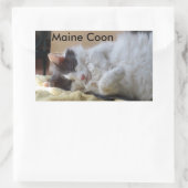 Slaapende Maine Coon Cat Sticker (Tas)
