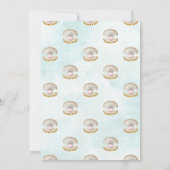 Slaapende Mermaid Baby Clam Shell Tiara Gold & Roz Kaart (Achterkant)