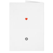 Slaapende Moon Winter Card (Achterkant)